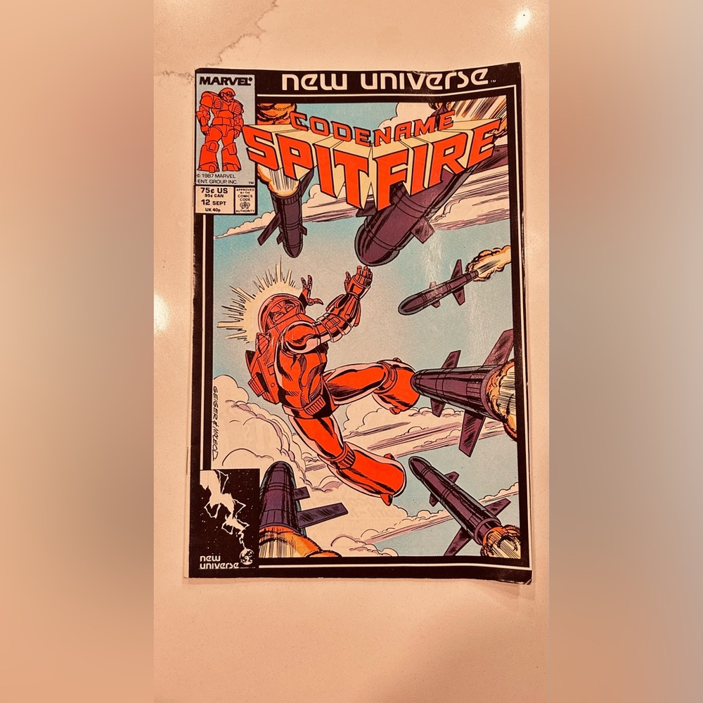 Marvel New Universe Codename Spitfire N 5 Sept 1987